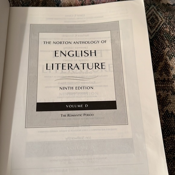 9th Ed Norton Anthology of Literature. Vol D The Romantic Period - Picture 7 of 7